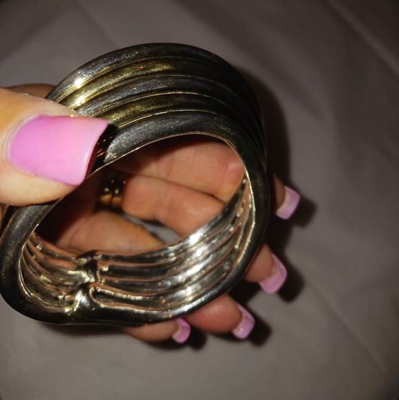 925 solid beautiful cuff bracelet. - Picture 7 of 12